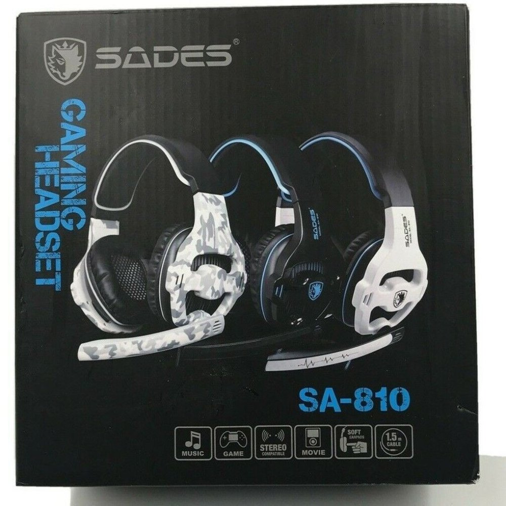 SADES SA810 Wired Multi-platform Compatible Stereo Gaming Headset with Mic
